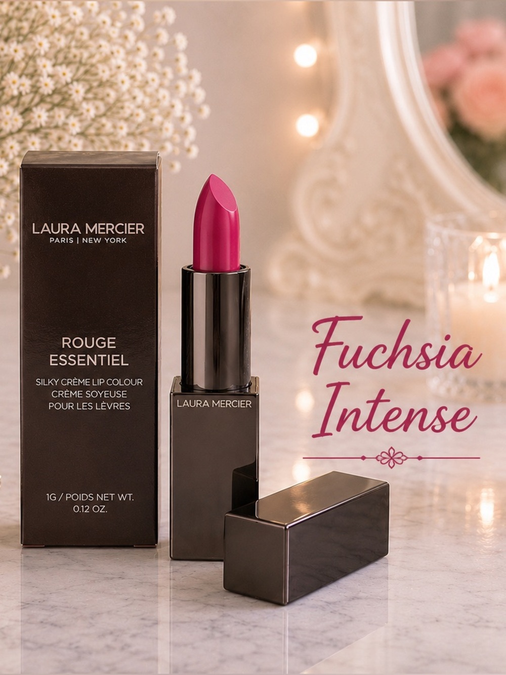 Laura Mercier Rouge Essentiel Fuchsia Intense Lipstick